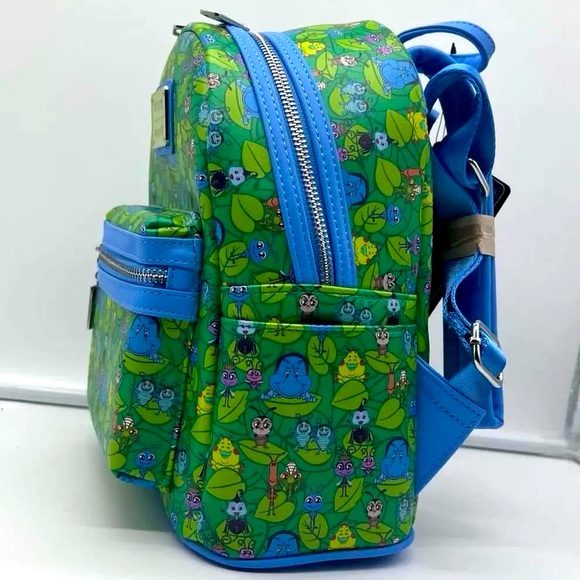 LOUNGEFLY DISNEY PIXAR A BUG'S LIFE - COLLAGE MINI BACKPACK NWT - Picture 9 of 13